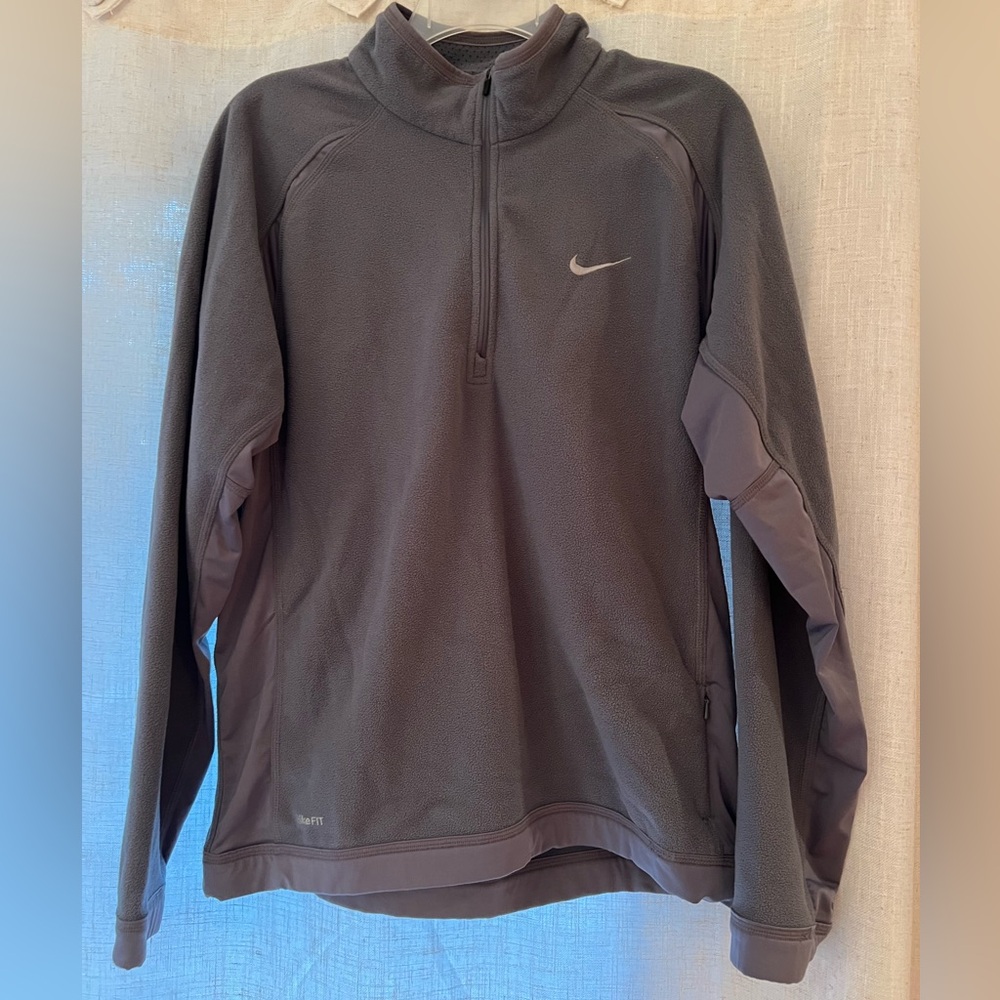 Nike Quarter Zip Fleece Sweatshirt Size Medium